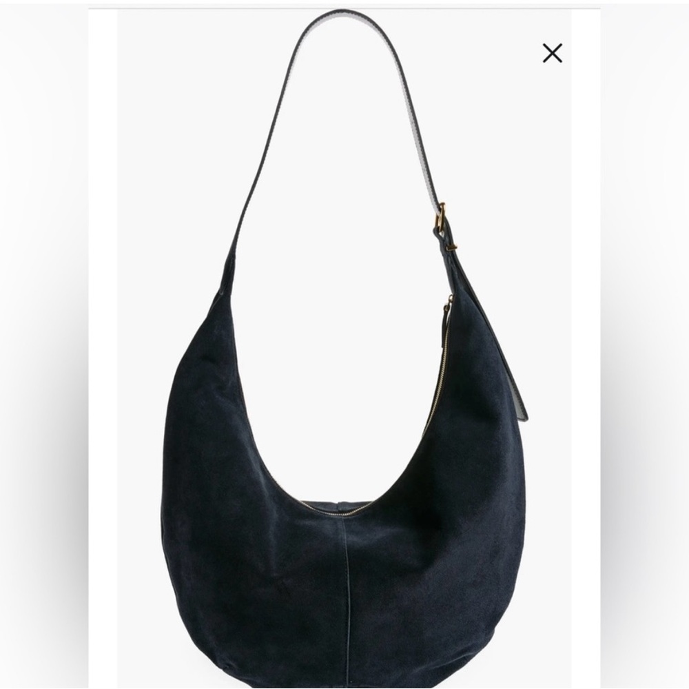Madewell Essential Curve Shoulder Bag, Deep Indigo